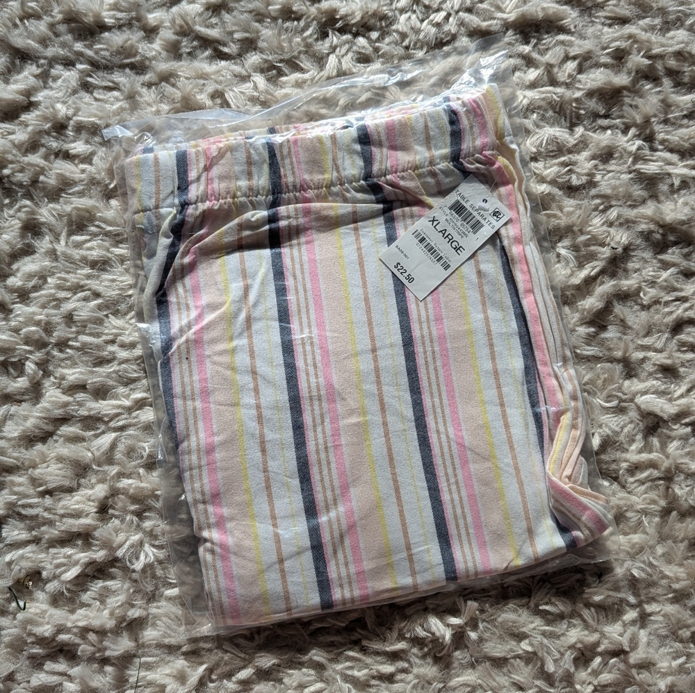 Striped pj shorts